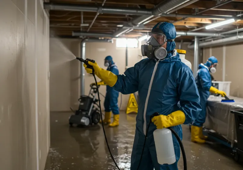 Basement Sanitization and Antimicrobial Treatment process in Litchfield Park, AZ