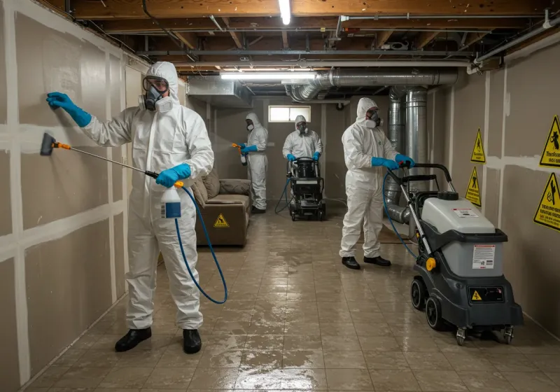 Basement Moisture Removal and Structural Drying process in Litchfield Park, AZ